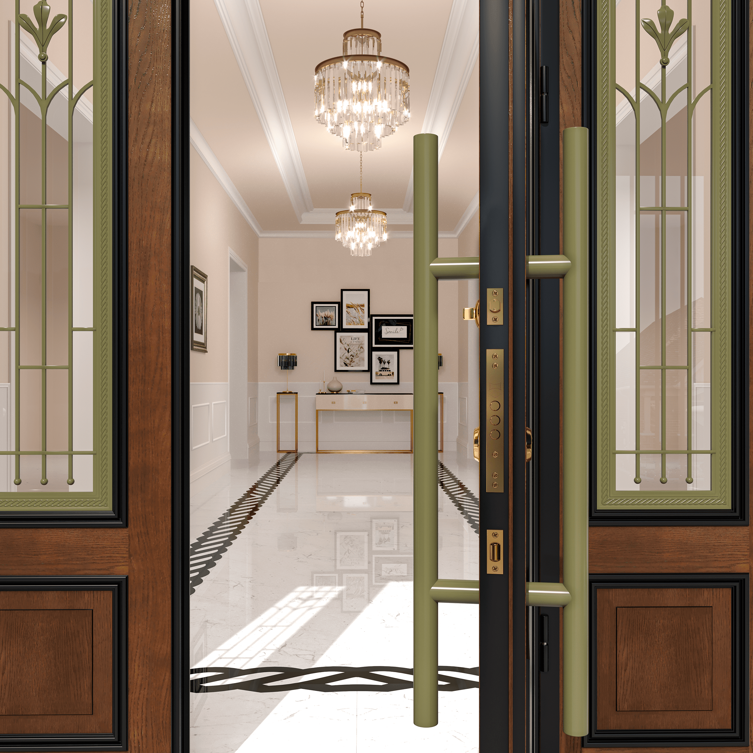 Дверь премиум темный орех